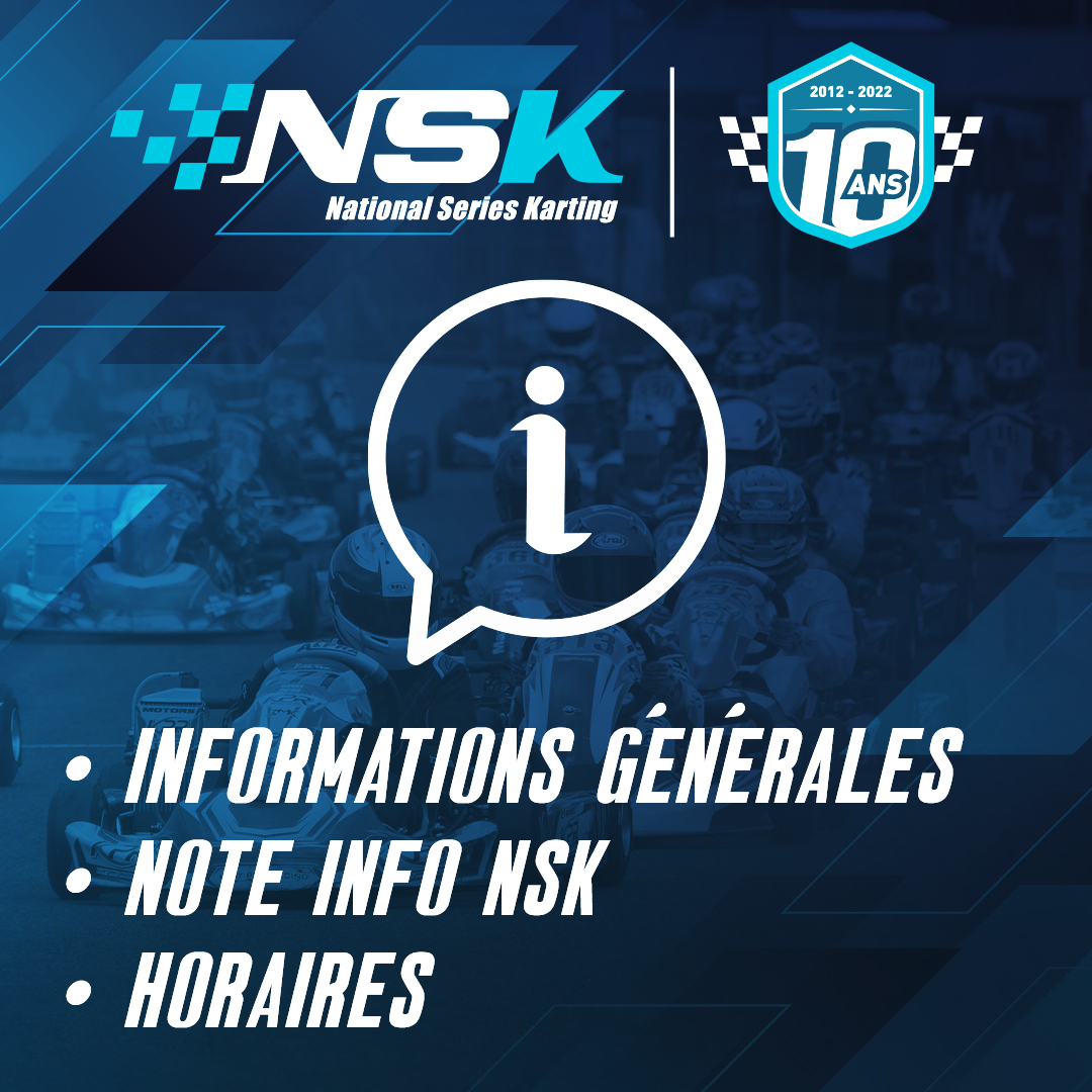 NSK ANGERVILLE : INFORMATIONS GÉNÉRALES