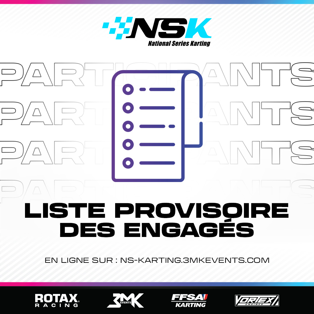 NSK MURET : LISTE PROVISOIRE DES ENGAGES