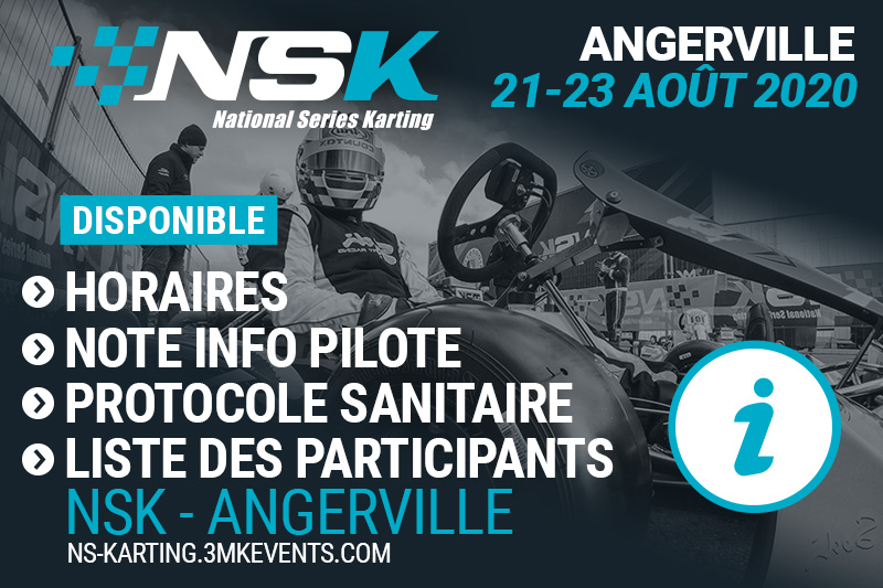 NSK ANGERVILLE : LES INFOS