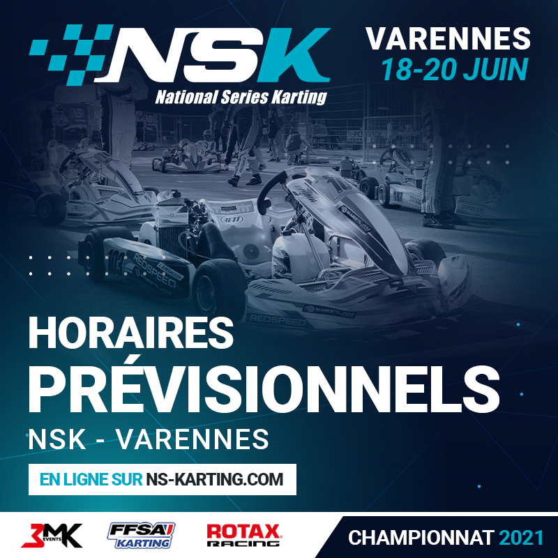 NSK VARENNES : HORAIRES PRÉVISIONNELS