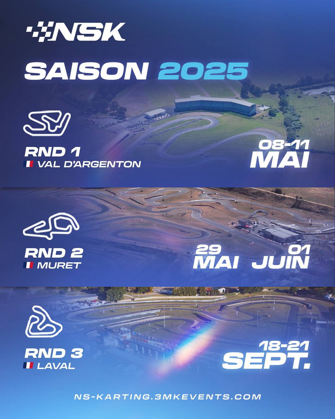 NSK 2025 : CALENDRIER