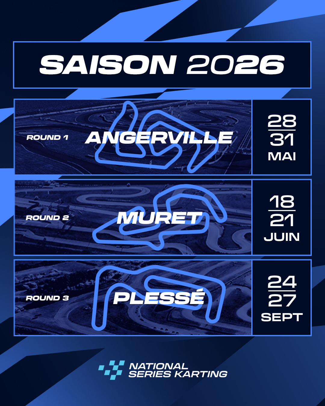 NSK 2026 : CALENDRIER