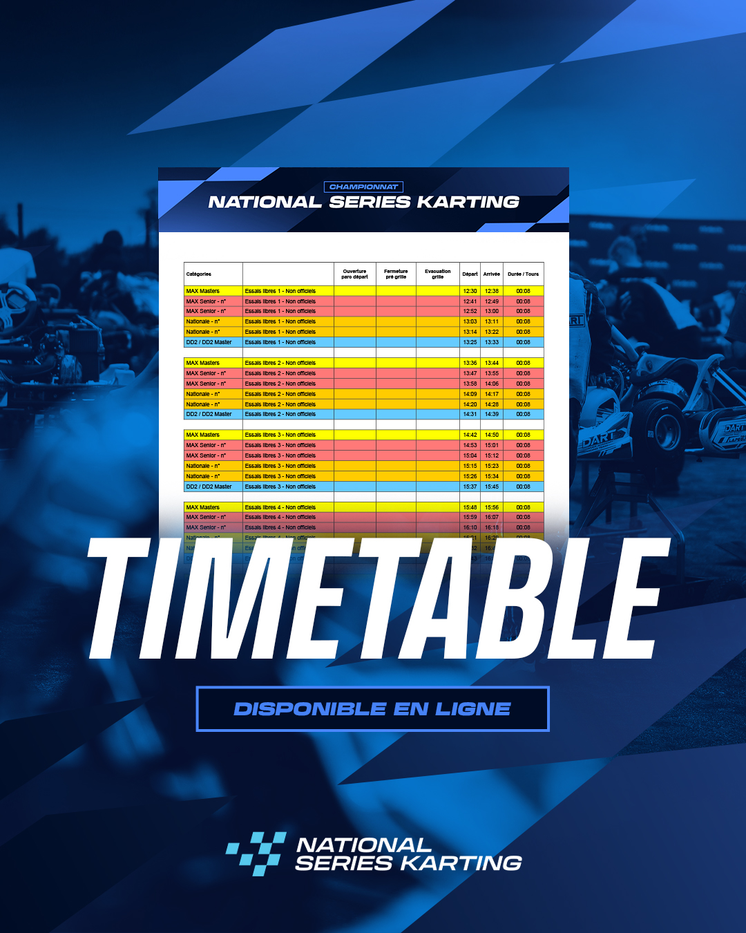 NSK MURET : TIMETABLE